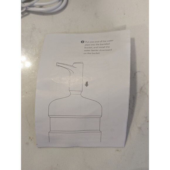 Electric Water Pump for 2-5 Gallon Bottles, USB Rechargeable Portable Dispenser - Picture 2 of 6